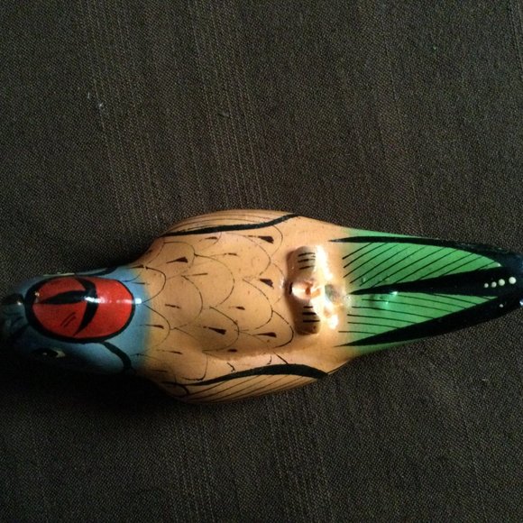 Lot of 4 ceramic hand painted birds figurines jungle decors home decor diy - Picture 12 of 16